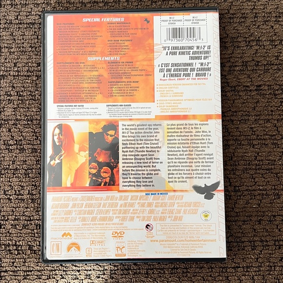 Mission: Impossible 2 DVD Widescreen Edition - Picture 2 of 4